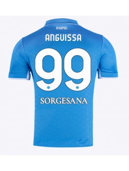 SSC Napoli Frank Anguissa #99 Replika Hemmakläder 2024-25 Kortärmad